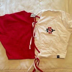 Hype & Vice heartbreaker cropped top SDSU